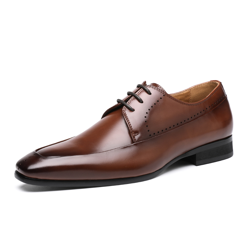 靴 vintage square toe leather shoes Vintage Square Toe Leather Casual Shoes for Men Soft