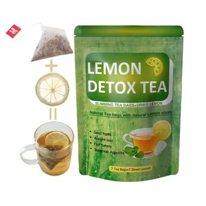 <span class=keywords><strong>Thé</strong></span> amincissant bio au citron et à la vitamine C, saveur citron, à base de plantes chinoises, en pyramides, pour la perte de poids, sachets de <span class=keywords><strong>thé</strong></span> 7 jours - Product Image 1