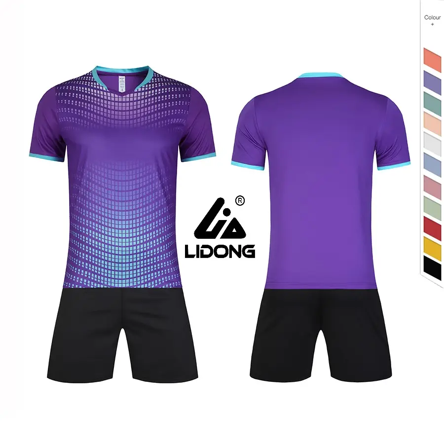 Piccolo Moq Blank Printing Soccer Set fornitore maglia sublimata New Style Sport Youth Camisa De Futebol maglia da calcio uniforme