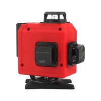 Niveau laser automatique à faisceau rouge à 360 degrés de mur 3D étanche à haute précision 12 lignes