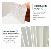 Rouleau de papier absorbant industriel, haute capacité d'absorption, pour l'huile, l'eau et les liquides