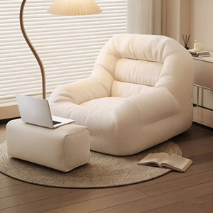 Fauteuil paresseux individuel en velours côtelé, confortable et très résistant, idéal pour chambre, balcon ou salon – Nouveauté très demandée - Product Image 1