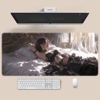 Tapis de souris de jeu en caoutchouc personnalisé, grand format, antidérapant, lavable, imprimé avec des motifs d'anime, 900*400 mm, tapis de bureau pour la promotion