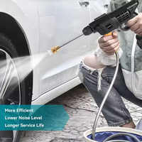 Mesin Cuci Mobil Portabel Bertenaga Baterai, Tekanan Tinggi, Tanpa Kabel, untuk Rumah dan Taman, Dilengkapi Generator Busa