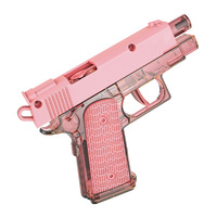 Pistol Air Manual Plastik Kecil Keren 2 Buah Mainan Semprotan Super untuk Anak-anak Dewasa Musim Panas Bermain di Luar Ruangan Pantai Kolam Renang Tanpa Baterai