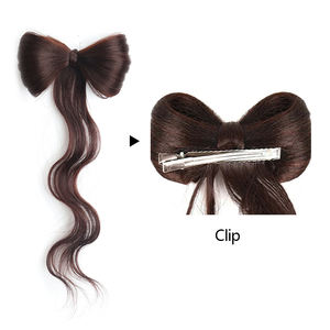 Extensión de cola de caballo <span class=keywords><strong>con</strong></span> lazo trenzado sintético para mujer al por mayor - Product Image 3