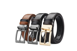 بنطلون فاخر جينز حزام للرجال دوار فاخر مشبك جلد صناعي حزام عكسي - Product Image 4