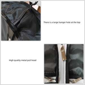 Sac à vêtements de luxe personnalisé housse de costume pliante sac à vêtements Sac à vêtements robuste avec <span class=keywords><strong>poche</strong></span> - Product Image 3