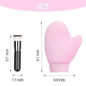 Ensemble de kit d'applicateur de mitaines autobronzantes marron + <span class=keywords><strong>noir</strong></span> + rose applicateur de dos autobronzant - Product Image 5