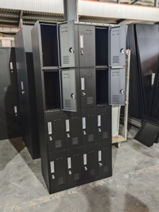 Armario Metálico Personalizado <span class=keywords><strong>de</strong></span> 16 Puertas para Dormitorio, Casillero Metálico <span class=keywords><strong>de</strong></span> Hierro para Personal, Armario Metálico Multiusos para Vestuario, <span class=keywords><strong>Oficina</strong></span>, Gimnasio - Product Image 4