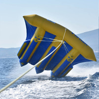 Bateau gonflable flottant pour parc aquatique, bateau banane gonflable, tube remorquable, bateau poisson volant gonflable