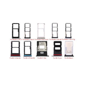 Bán buôn Chất lượng cao bộ phận điện thoại khay thẻ Sim cho Xiaomi Note 7 8 9 10 Lite Pro Sim khay thẻ thay thế - Product Image 5