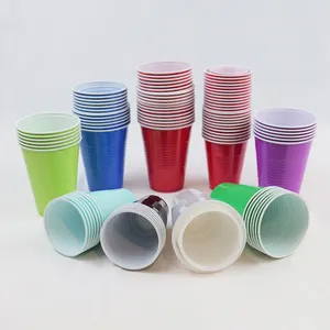 16oz beer Cups for Birthday Party Thick Plastic PS Red Cup