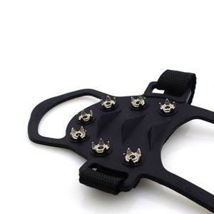 Hot Selling Outdoor Silicone Ice Grippers, 10-Tooth Non-Slip Snow Crampons with <b>Velcro</b> <b>Straps</b> for Hiking & Climbing Shoes - Product Image 4