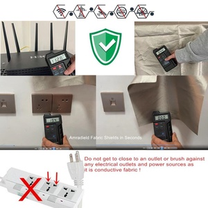 RF Faraday Vải Dẫn Điện Che Chắn Cho EMI Wifi Điện Thoại EMF Lá Chắn & Faraday Lồng Dệt Ăn Mặc Cho Cô Gái - Product Image 3