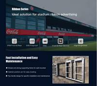 Jode Mur Vidéo LED Périmétrique Extérieur HD P10mm pour Football et Sports, Grand Écran d'Affichage LED de Stade pour Vidéos de Football et Télévision en Direct