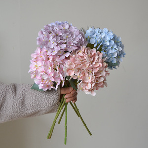 Flores Artificiales de Hortensia 3D, Decoración Artística para <span class=keywords><strong>el</strong></span> Hogar, Accesorios de Fotografía, Flores de Seda, Guías para Caminos de Boda, Arreglos Florales - Product Image 5