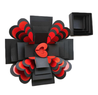 Coffret cadeau personnalisé rouge, explosion de surprise, de luxe, prix d'usine, livraison gratuite