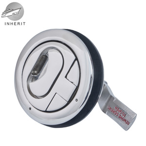Verrou de pont Inherit 76 mm en acier inoxydable 316 pour quincaillerie marine avec poignée courbée pour trappe de pont - Product Image 1