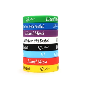 High Quality Custom Football Silicone Wristbands For Team Support And Events