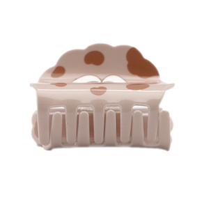 Pinza <span class=keywords><strong>de</strong></span> Pelo <span class=keywords><strong>de</strong></span> Acetato con Cara Sonriente <span class=keywords><strong>de</strong></span> Dibujos Animados Rosa Claro <span class=keywords><strong>de</strong></span> 6.5cm <span class=keywords><strong>de</strong></span> CANYUAN, Pinza <span class=keywords><strong>de</strong></span> Pelo Linda con Logotipo Personalizado para Mujer, Accesorios para el Cabello Kawaii - Product Image 4