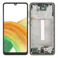 Untuk Samsung Galaxy A33 5G SM-A336 Layar In-cell 6.1 Inci Digitizer Full Assembly dengan Frame (Hitam)
