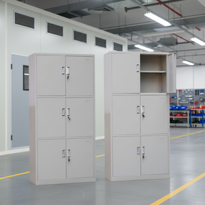 Armoire métallique multi-portes personnalisée, <span class=keywords><strong>casier</strong></span> métallique moderne, <span class=keywords><strong>casier</strong></span> de rangement pour dortoir d'employés, serrure à clé - Product Image 4