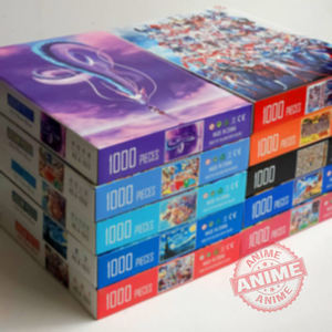 25 couleurs, 1000 pièces par ensemble, puzzles <span class=keywords><strong>en</strong></span> papier d'anime dans un emballage <span class=keywords><strong>en</strong></span> boîte cadeau pour enfants et adultes, jouets anti-stress - Product Image 1