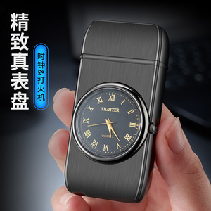Encendedor de Gas Butano Recargable con Forma de Moneda, Pantalla LED, Caja Metálica, Mecanismo Hangzhou, Resistente al Viento, para Hombre, Regalo Empresarial - Product Image 3