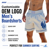 Shorts pour hommes personnalisés, écologiques, en toile imperméable, extensibles dans 4 directions, séchage rapide, taille élastique, shorts de plage/shorts de surf pour la course à pied