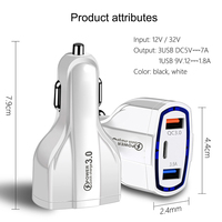 Cargador de Coche de 35W 5V 3.5A con Carga Rápida USB-C y Protección OTP/OCP para Dispositivos Android, Teléfonos Móviles y Auriculares