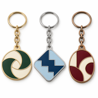 Porte-clés personnalisable avec emblème abstrait coloré, logo de marque, vente en gros, souvenir, fabricant en gros