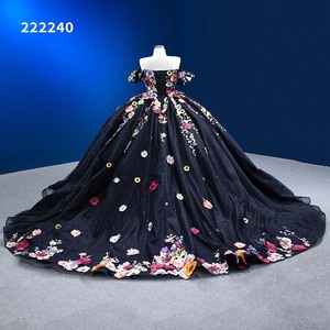 RSM222240 Vestido de Noche Formal con Estampado Floral, Manga Corta, para Fiesta, Graduación, Baile de Gala - Product Image 6