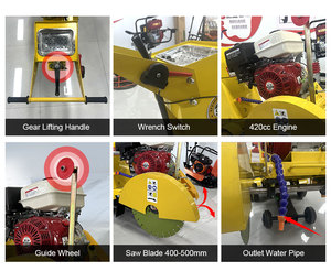 350-500mm Đường kính lưỡi nhựa đường đường cắt máy cầm tay cắt bê tông cưa để bán - Product Image 5