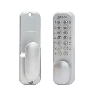 Mechanical Push Button Digital Electrical Safe Lock With Small Code Key Override Mechanism Keypad Locks For Doors