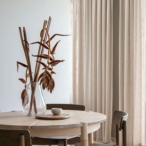 Rideaux en tulle à texture lin moderne personnalisables, voilages plissés épais pour la maison, l'hôpital, l'hôtel, le bureau, disponibles en différentes tailles - Product Image 1