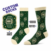 Chaussettes montantes personnalisées en coton et élasthanne, confortables et à échantillonnage rapide, pour marques privées et lignes de tailles