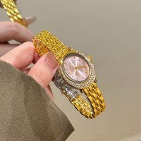 FF Nouvelle montre à quartz sertie de diamants pour femmes - Design vintage sophistiqué et luxueux, fabrication simple en alliage