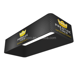 Hot lớn Polyester overhead Trần treo biểu ngữ dấu hiệu vải Cube thăng hoa in ấn phần cứng cho triển lãm thương mại quảng cáo - Product Image 2