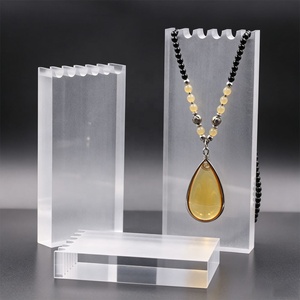 Espositore per Collane in Acrilico, Supporto per Catenine e Ciondoli, Espositore Trasparente per Gioielli per Negozi al Dettaglio - Product Image 1