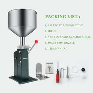 <span class=keywords><strong>Prix</strong></span> d'usine A03 Remplisseur de bouteilles manuel réglable Miel <span class=keywords><strong>Lait</strong></span> de coco Pâte liquide Tomate Sauce chili Machine de remplissage - Product Image 6