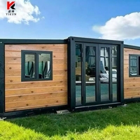 Maison mobile modulaire de luxe moderne de 20/40 pieds, préfabriquée, extensible, type conteneur, prête à vivre, avec cuisine et salle de bain