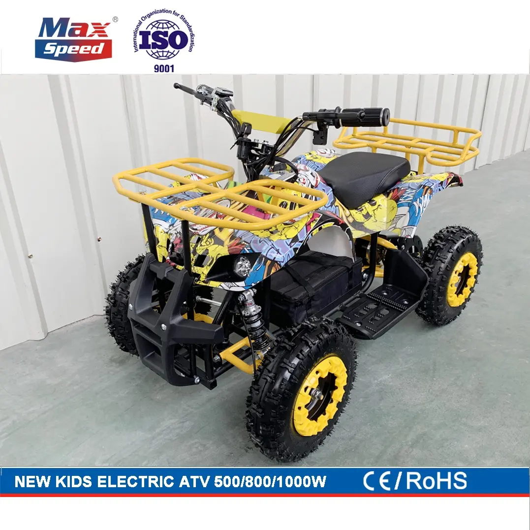 800W 48V Elektro ATV Kinder Elektro ATV 4x4 ROT FARBE WASSER MALEREI Europa beliebt