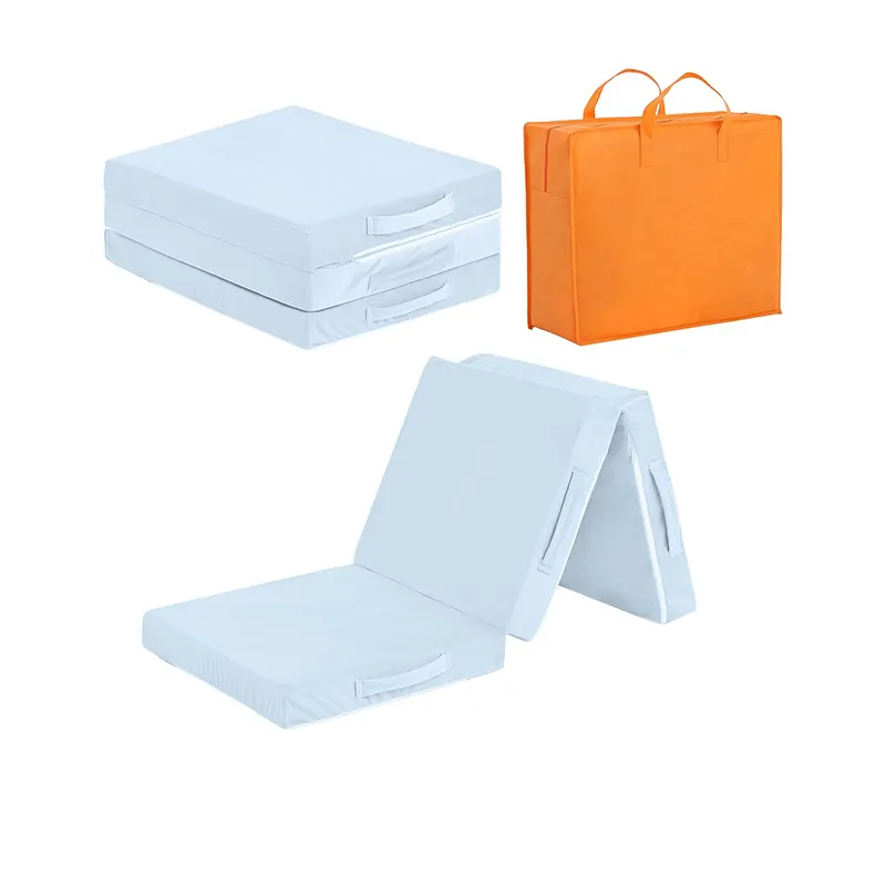 Standard Sizes Memory Foam Crib Mattress Topper Baby Bed Mattress Trifold Pack Play Foam Mattress