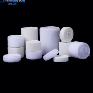 Échantillon Gratuit - Bande Velcro Noire Élastique en Tissu Doux avec Crochet en Plastique Moulé par Injection - Product Image 1