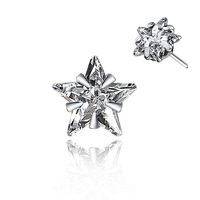 Labret en Titane ASTM F136 de Haute Qualité, avec Zircon Carré, Étoile, Cœur ou Triangle à 3/4/5 Griffes, 16G, Fileté Intérieurement, à Poussoir pour Lèvre