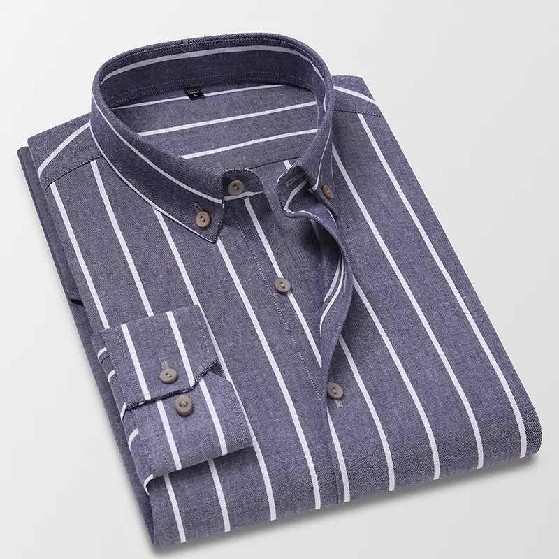 stripped shirts for dress casual man business casual shirt cotton men clothing