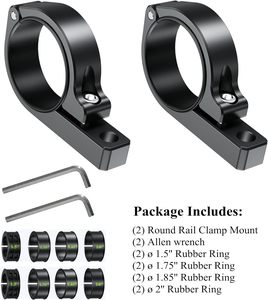 Collier de serrage en aluminium pour guidon de 38-52mm Support de montage de lumière <span class=keywords><strong>LED</strong></span> tout-terrain Motos Accessoires de motos - Product Image 3