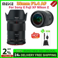Objectif portrait à grande ouverture MEKE Meike 33 mm F1.4 autofocus pour montures E Fuji XF pour E pour Z, filtre 55 mm