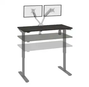 Özel kuru en iyi uzun masaüstü elektrikli motorlu ayakta masa oturmak standı değişken yükseklik ayarlanabilir Stand up masası